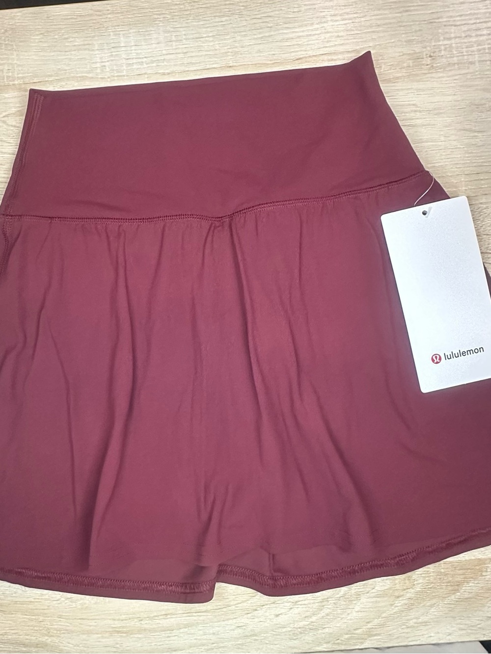 lululemon athletica Maroon Athletic Skort